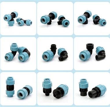 Raccords filetés mâles-femelles égaux de garnitures de compression de polypropylène de tuyau